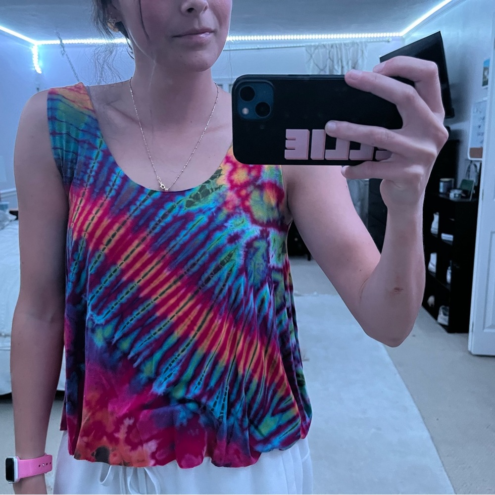 Tie Dye Flowy Tank